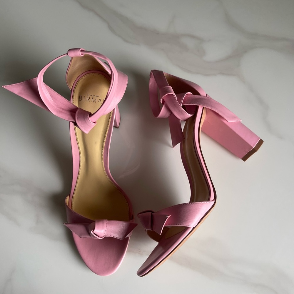 Alexandre Birman pink bow heels